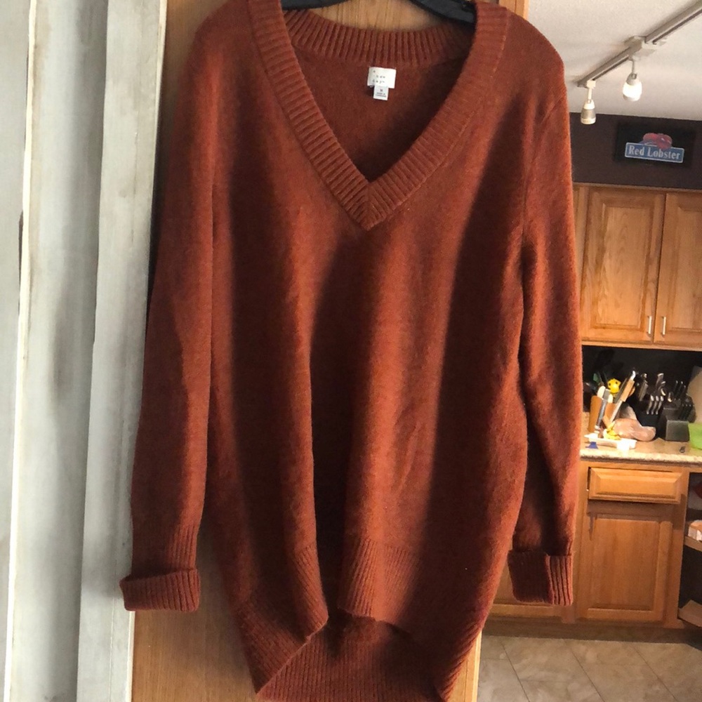 Burnt orange oversized sweater